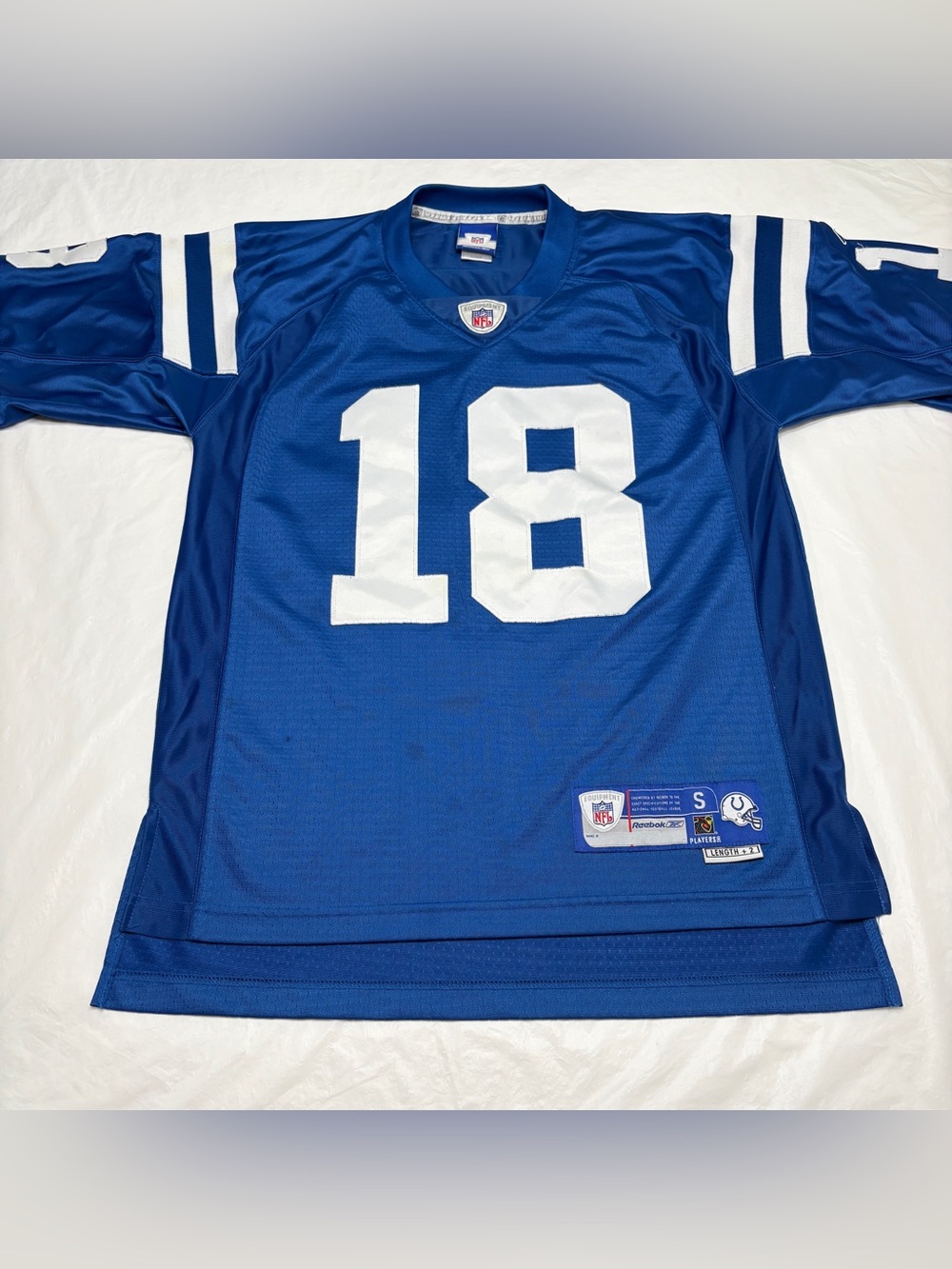 Reebok NFL Indianapolis Colts Peyton Manning #18 Blue Jersey Men’s Small